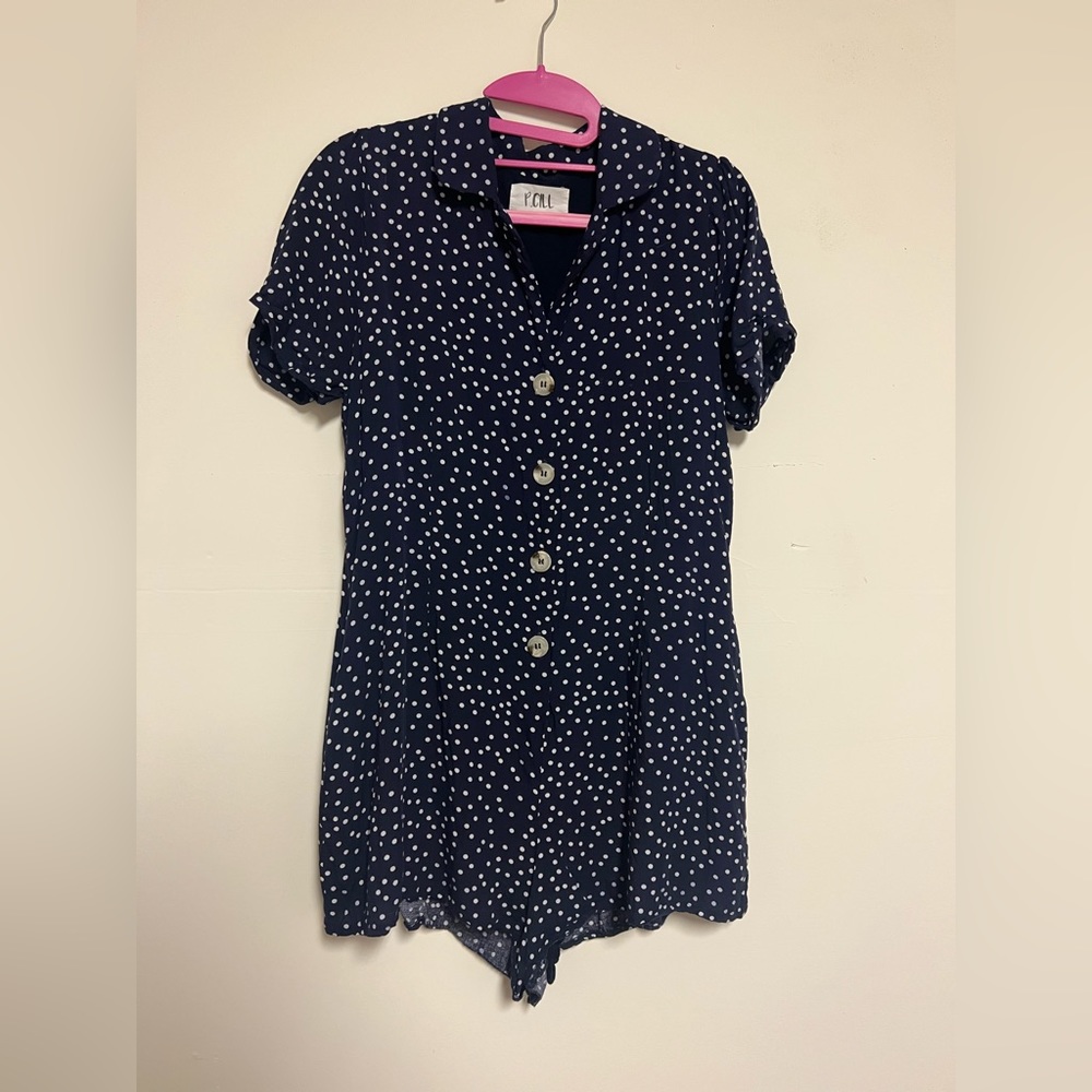Boutique Navy romper